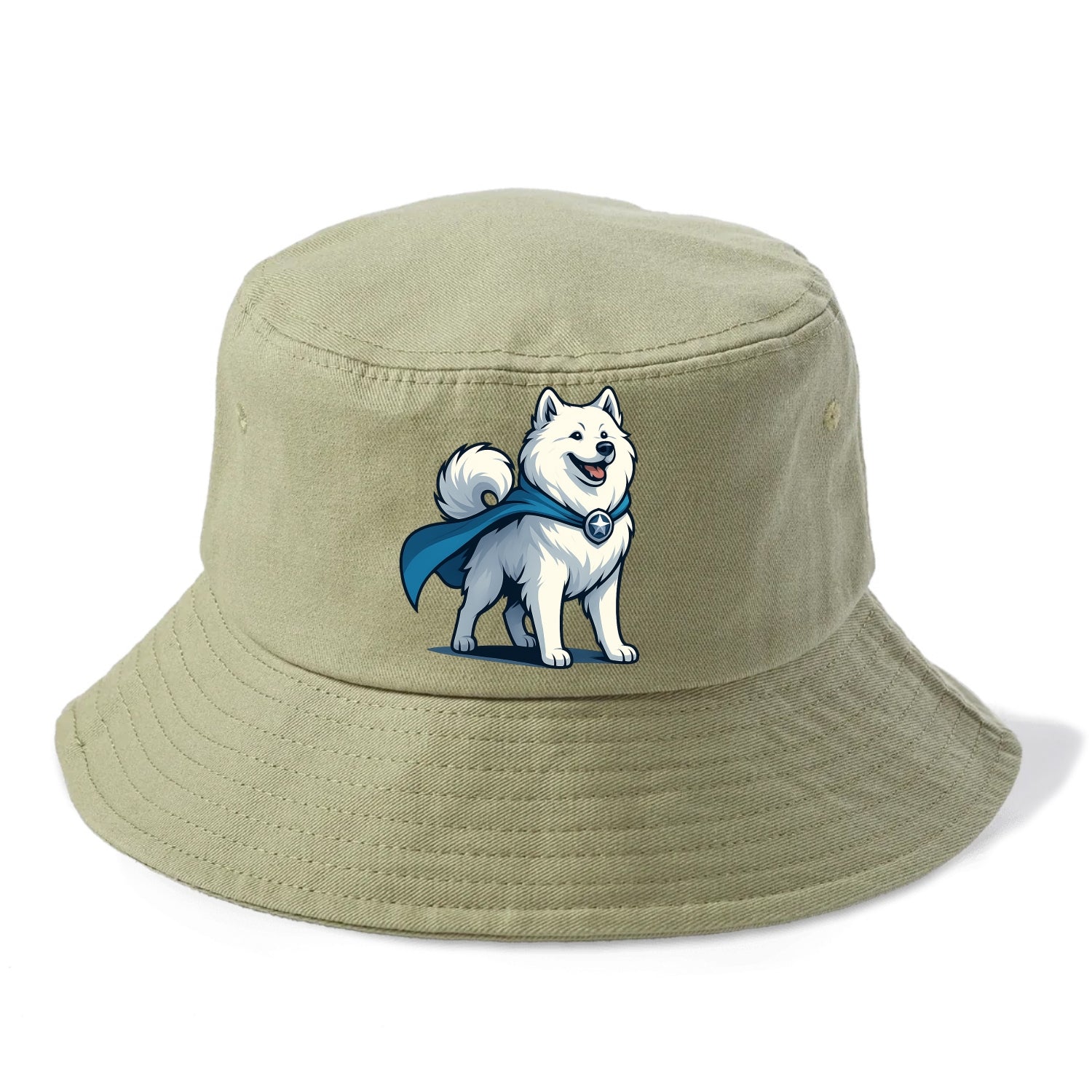 Samoyed Winter Hero  - Bucket Hat - Army Green