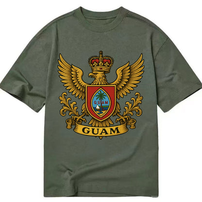 Guam Heritage Badge  - Classic T-shirt - Army Green