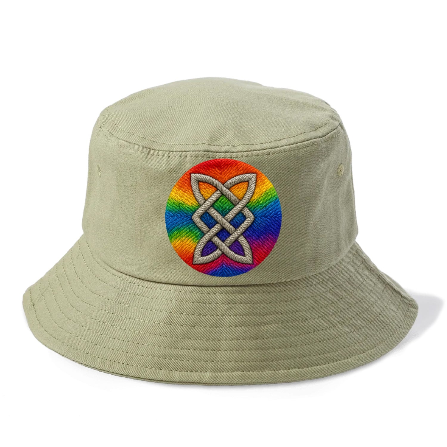 Celtic Shield Knot  - Bucket Hat - Army Green