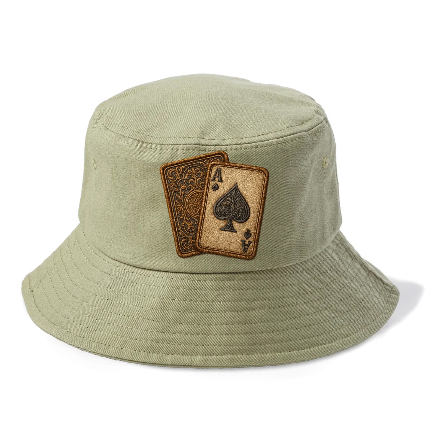 Playing Cards  - Bucket Hat - Army Green