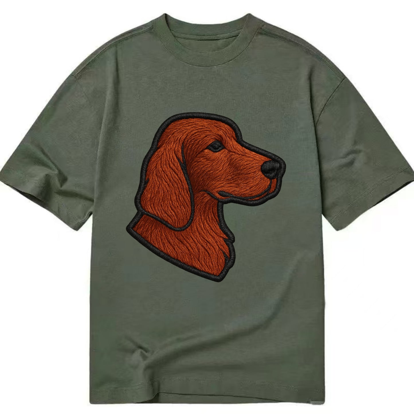Irish Setter - Contemporary red setter l - Classic T-shirt - Army Green