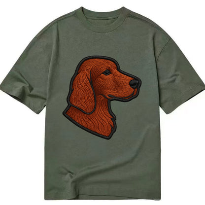 Irish Setter - Contemporary red setter l - Classic T-shirt - Army Green