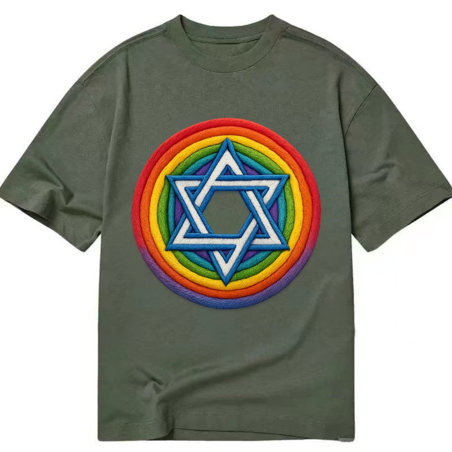 Star of David  - Classic T-shirt - Army Green