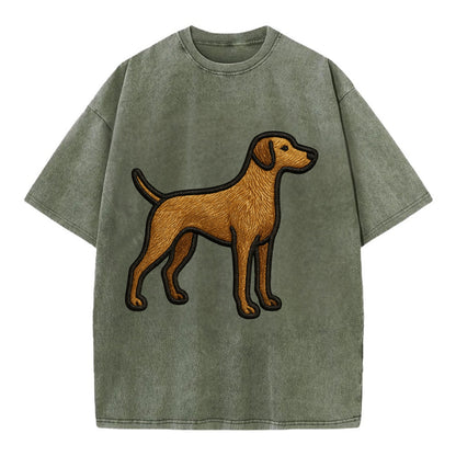 Pointer - Contemporary athletic design w - Vintage T-shirt - Army Green