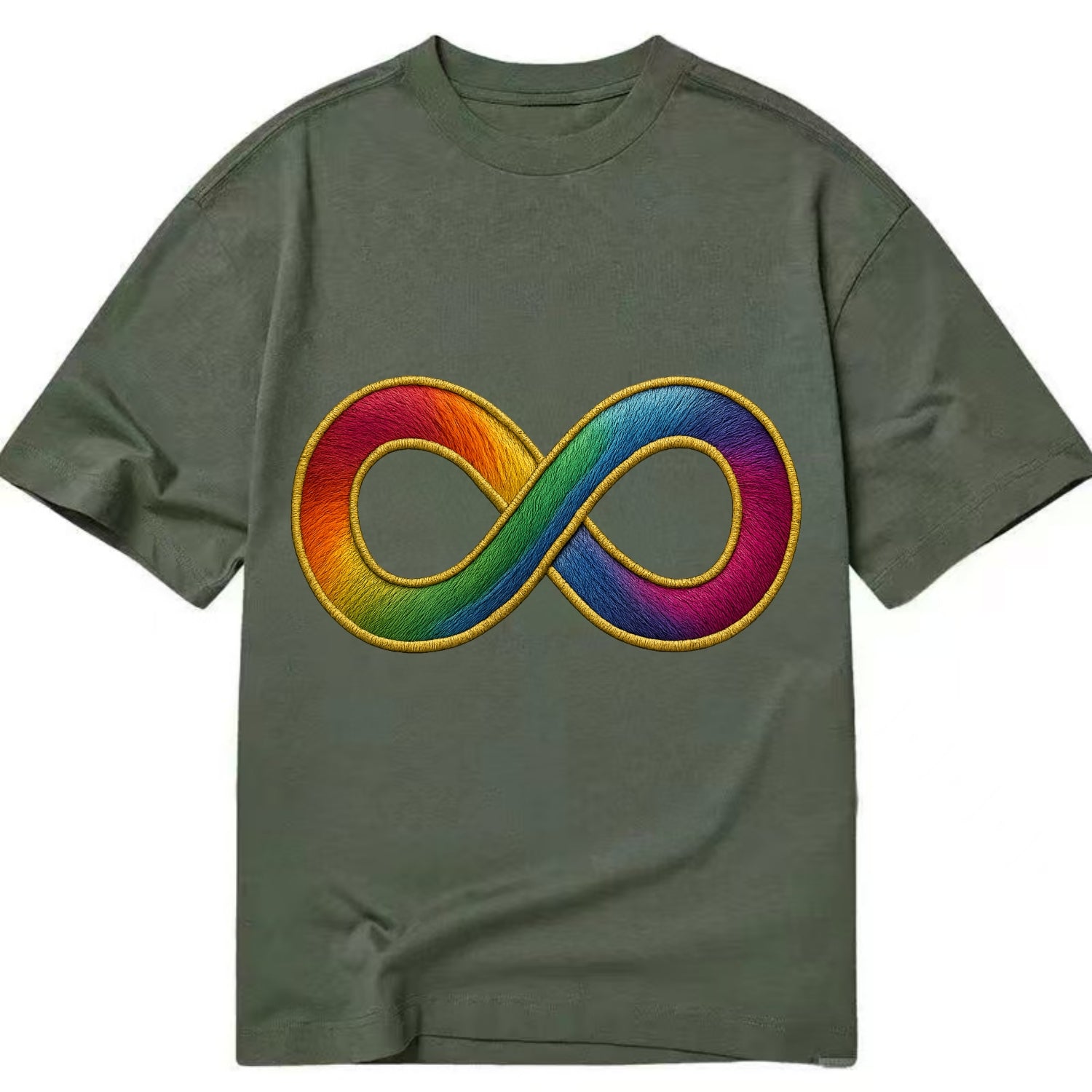 Infinity Symbol  - Classic T-shirt - Army Green