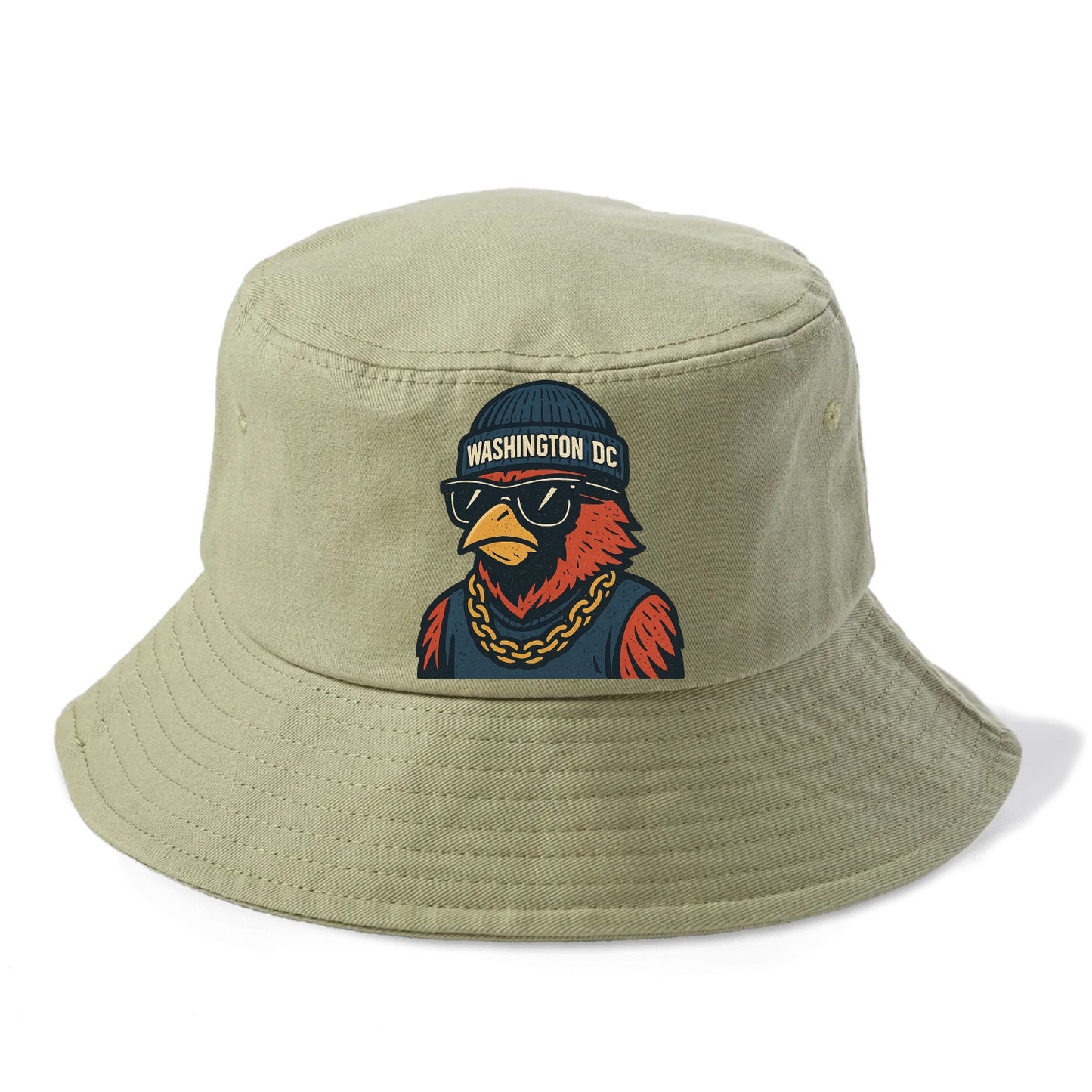 "cardinal" "washington Dc" "dc" "navy" "us East" - Bucket Hat - Army Green