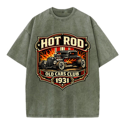 Hot Rod Club 1931 - Vintage T-shirt - Army Green