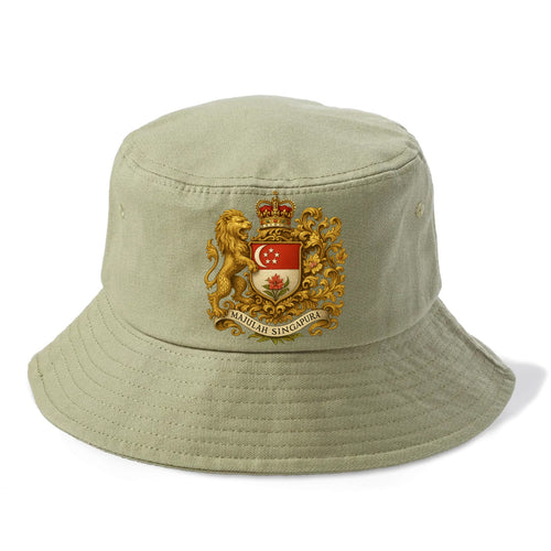 Singapore Merlion Emblem  - Bucket Hat
