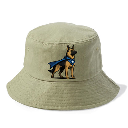 German Shepherd Patriotic Hero  - Bucket Hat - Army Green