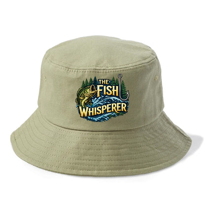 Fish Whisperer - Bucket Hat - Army Green