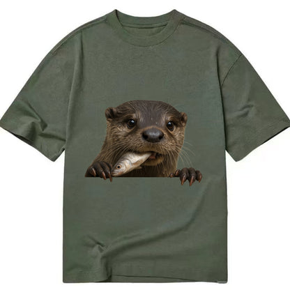 River Otter  - Classic T-shirt - Army Green