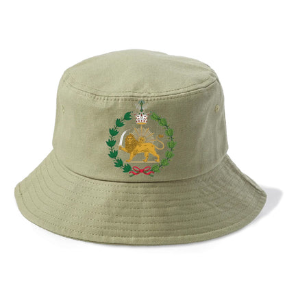 Iran Lion - Bucket Hat - Army Green