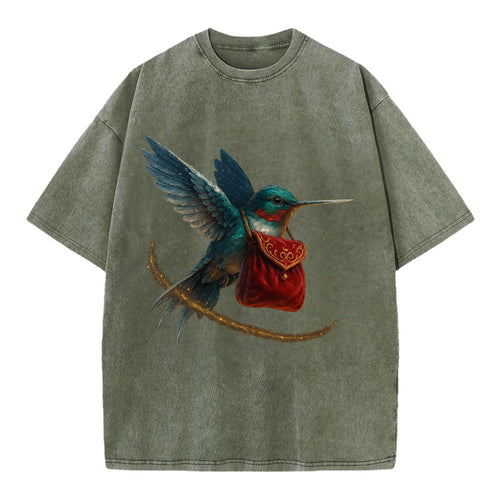 Frostbite Hummingbird Courier  - Vintage T-shirt