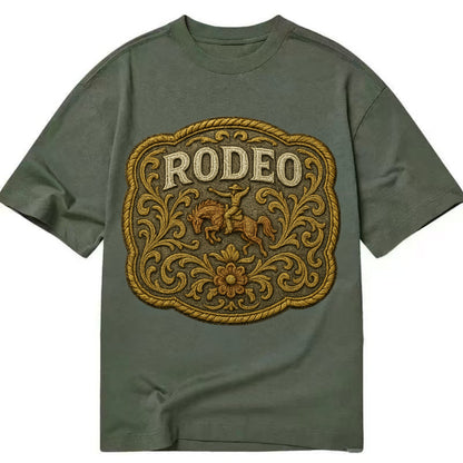 Rodeo Buckle  - Classic T-shirt - Army Green