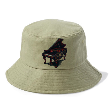 Harpsichord with baroque decorative styling - Bucket Hat - Army Green