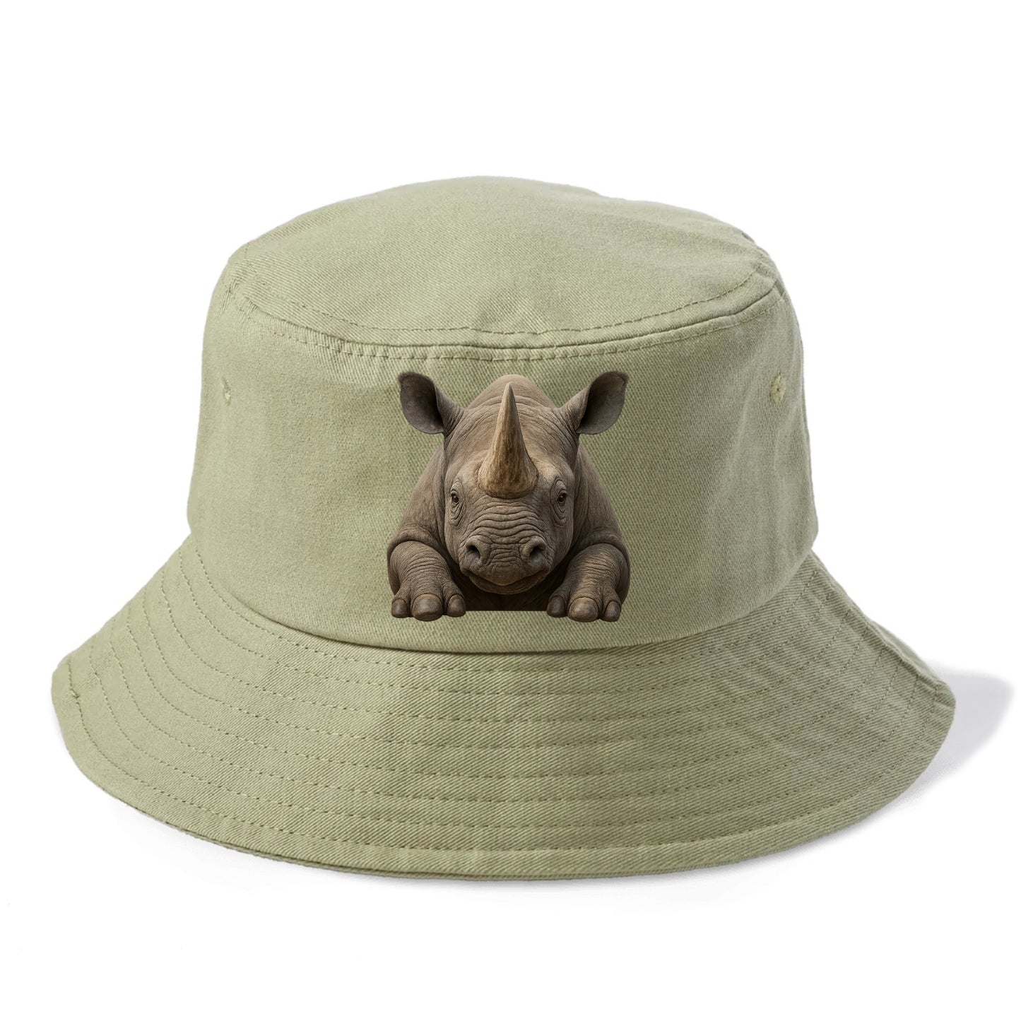 Rhinoceros  - Bucket Hat - Army Green