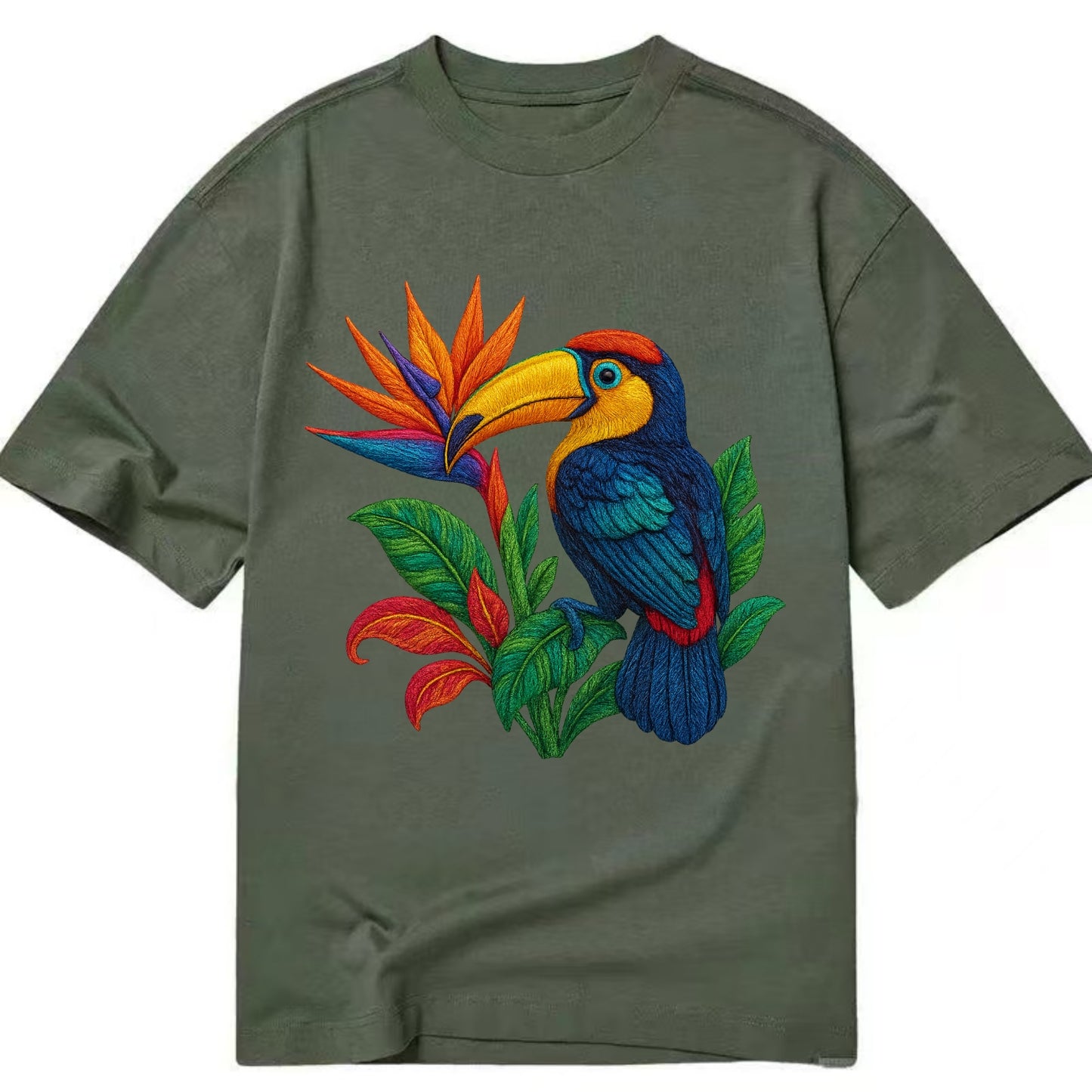 Toucan Paradise - Classic T-shirt - Army Green