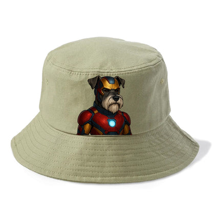 Schnauzer Tech Hero  - Bucket Hat - Army Green