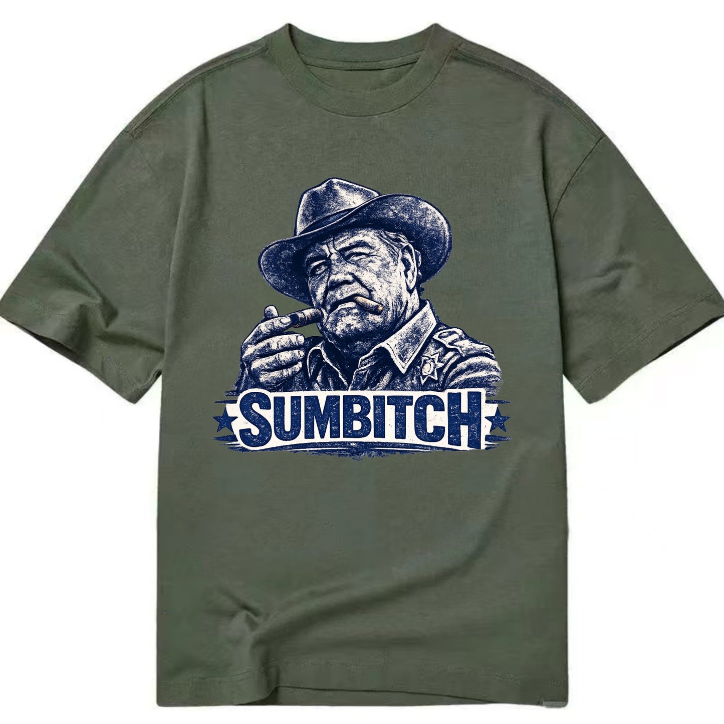 Sumbitch - Classic T-shirt - Army Green