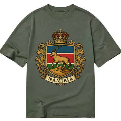Namibia Heritage Badge  - Classic T-shirt - Army Green