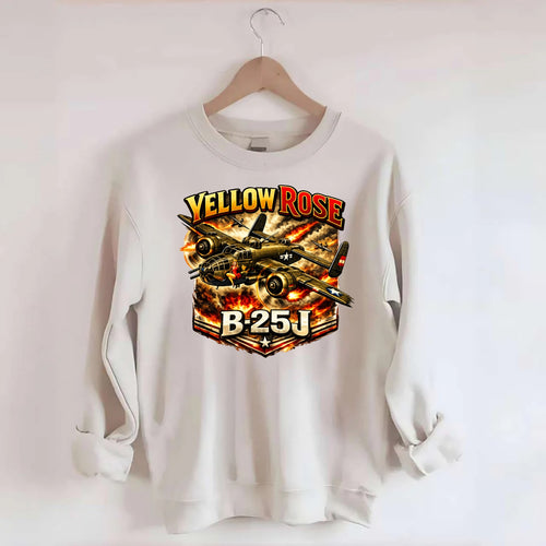 B 25j Yellow Rose - Crewneck Sweatshirt