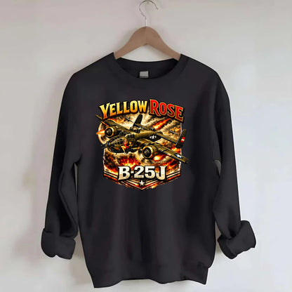 B 25j Yellow Rose - Crewneck Sweatshirt