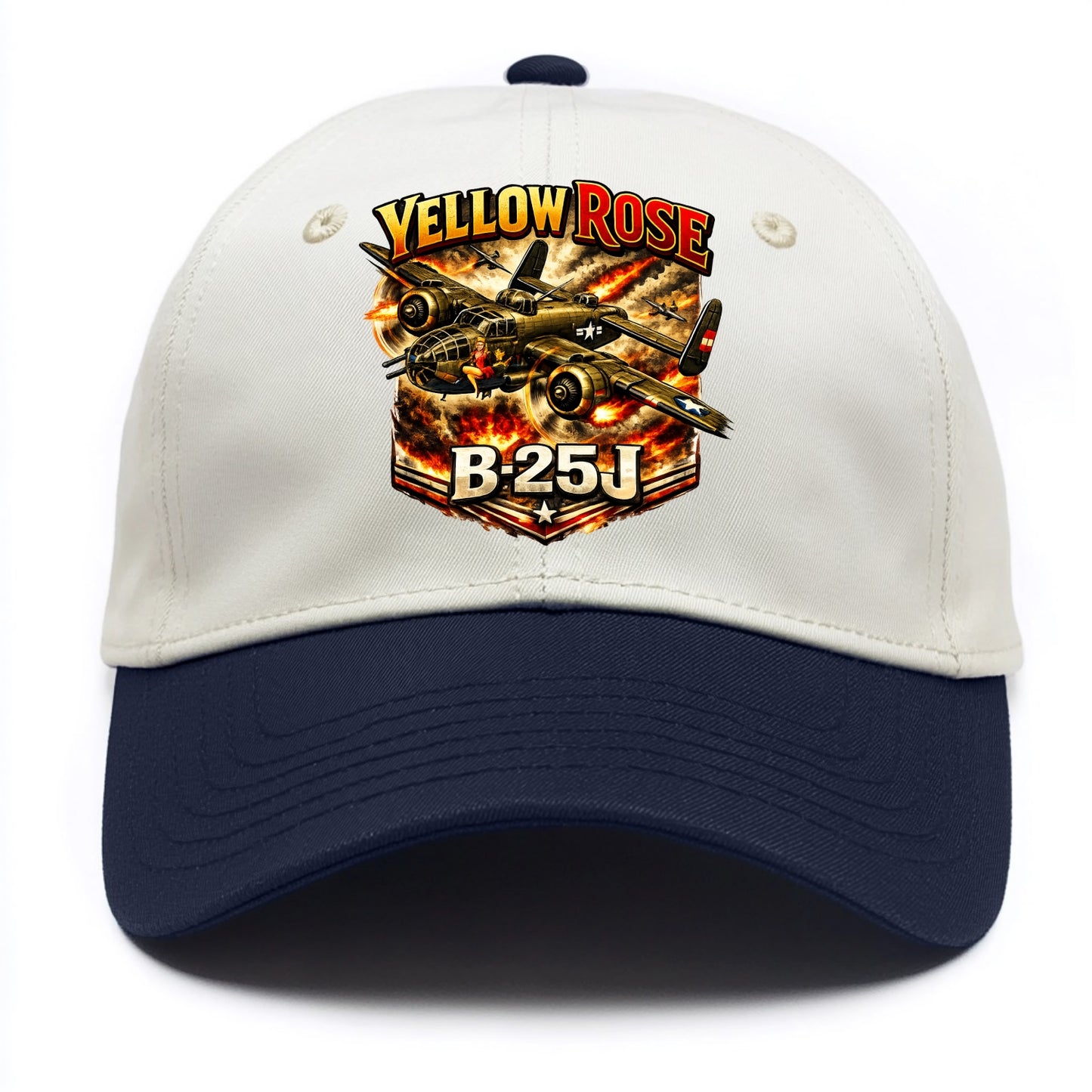 B 25j Yellow Rose - Two Tone Cap