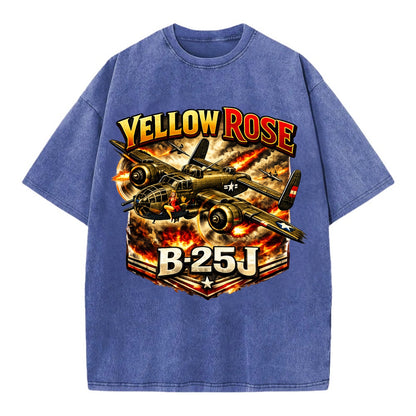 B 25j Yellow Rose - Vintage T-shirt