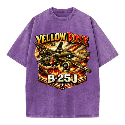 B 25j Yellow Rose - Vintage T-shirt
