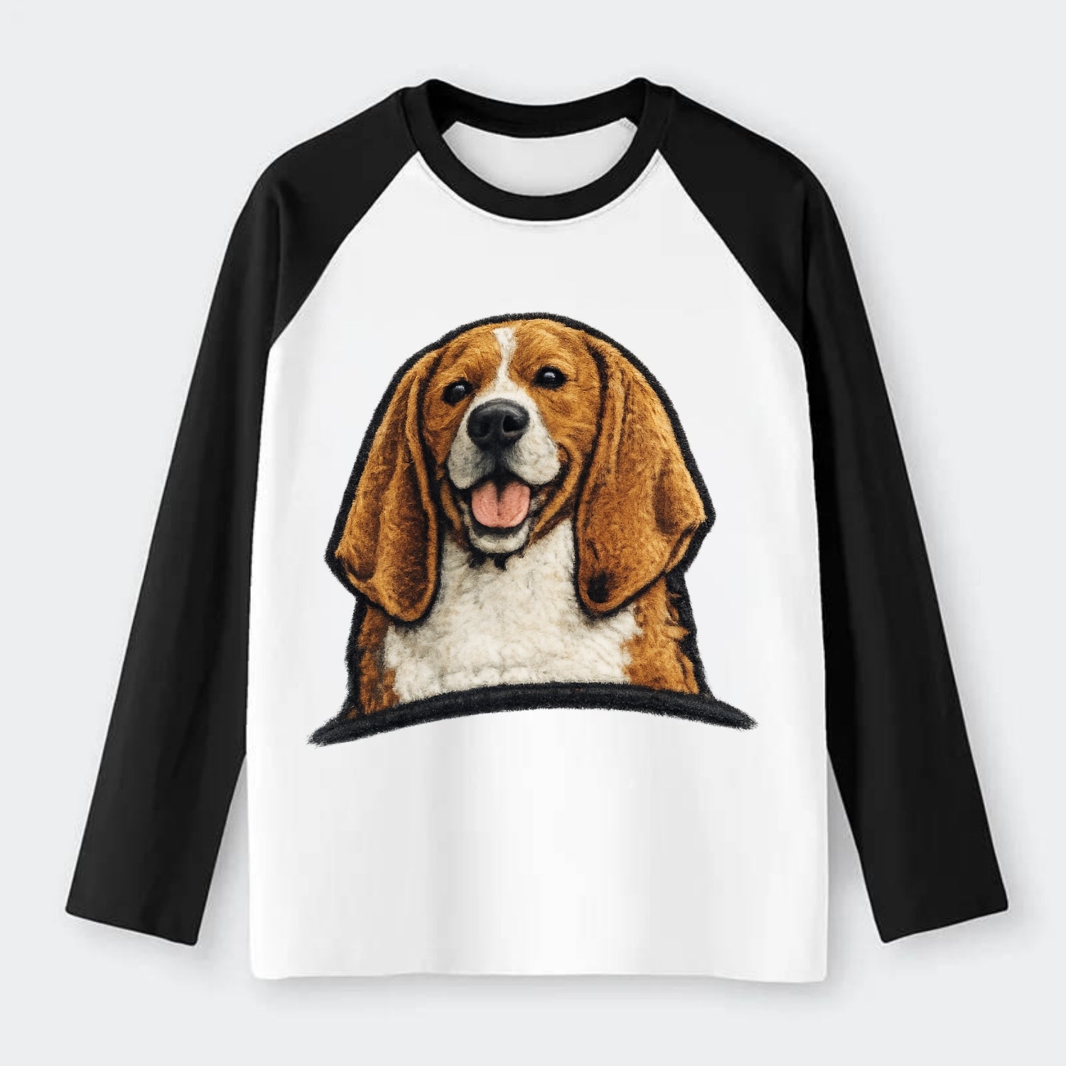 Buddy Beagle - Raglan Long Sleeve T-Shirt