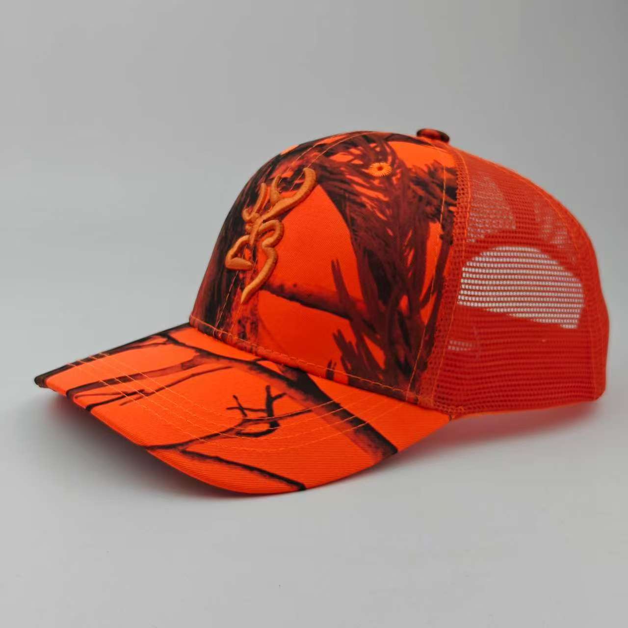 Browning Embroidered Camo Baseball Cap - Sun Protection