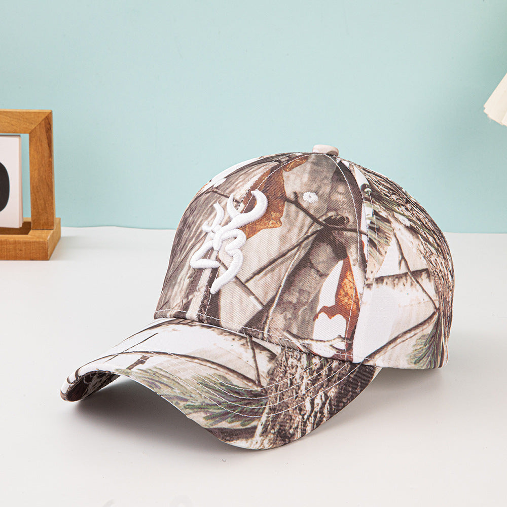 Browning Embroidered Camo Baseball Cap - Sun Protection