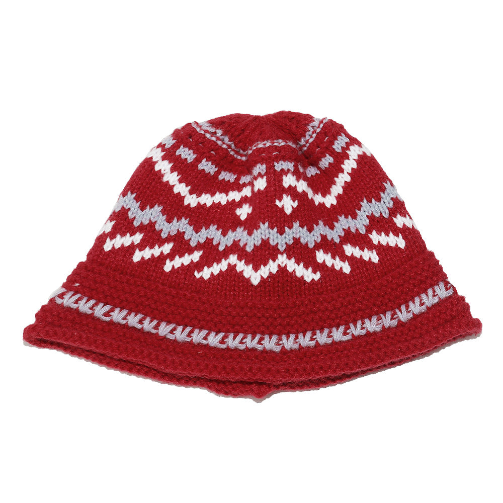 Bohemian Fair Isle Earflap Beanie - Cozy Knit Hat