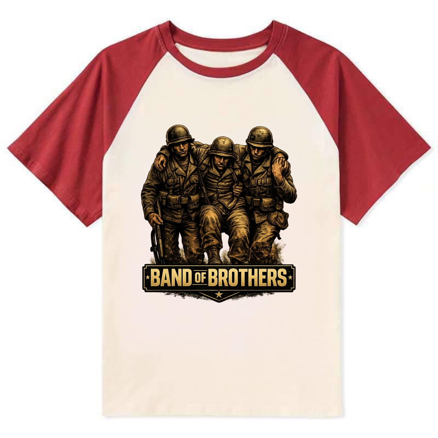 Band Of Brothers - Contrast Raglan T-shirt