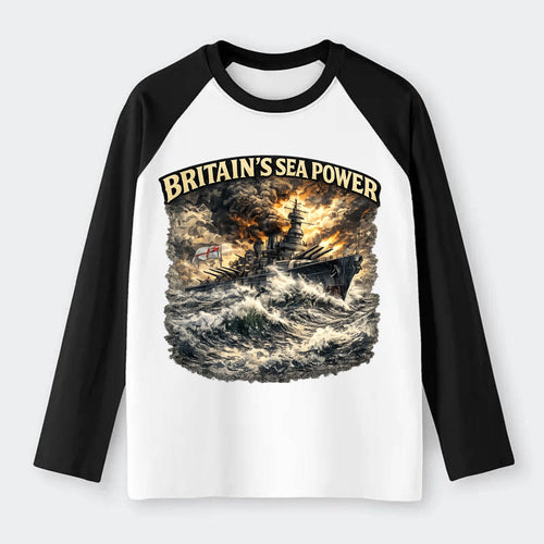 Britain's Sea Power - Raglan Long Sleeve T-Shirt