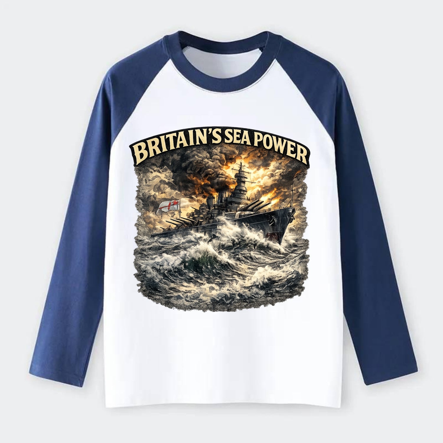 Britain's Sea Power - Raglan Long Sleeve T-Shirt