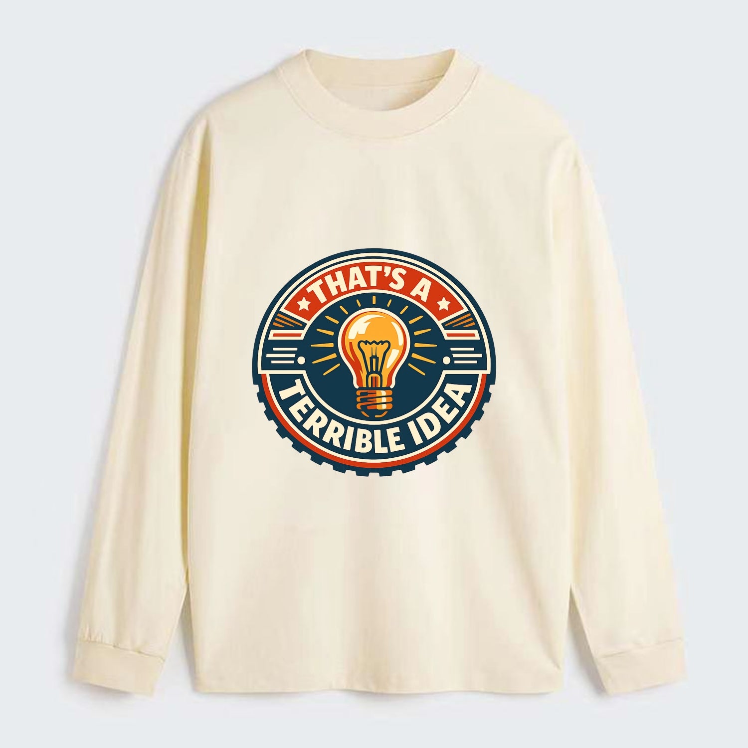 Bold Idea Rebellion - Classic Long Sleeve Shirt - Beige