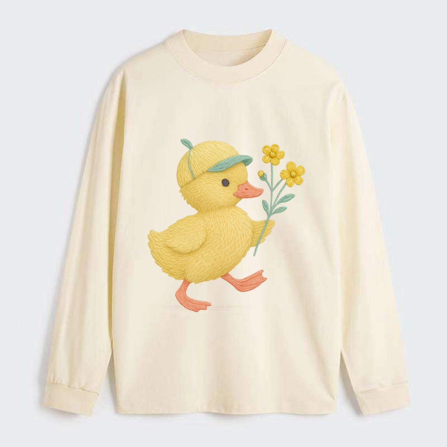 Yellow Duckling - Classic Long Sleeve Shirt - Beige