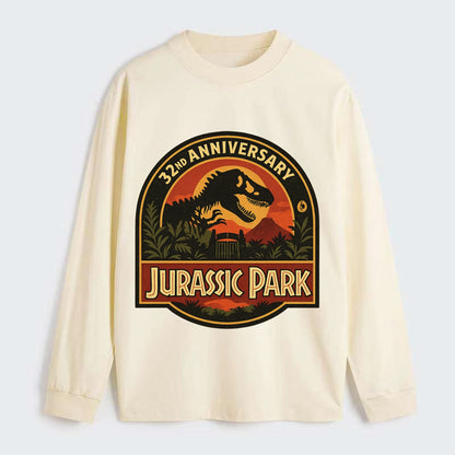 Jurassic Park 32nd Anniversary - Classic Long Sleeve Shirt - Beige