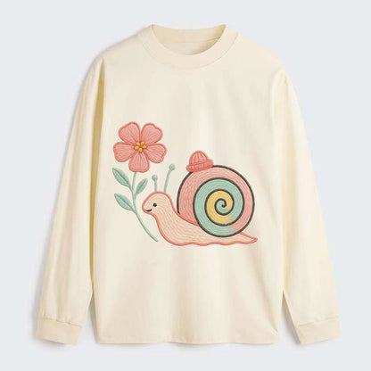 Coral Snail - Classic Long Sleeve Shirt - Beige