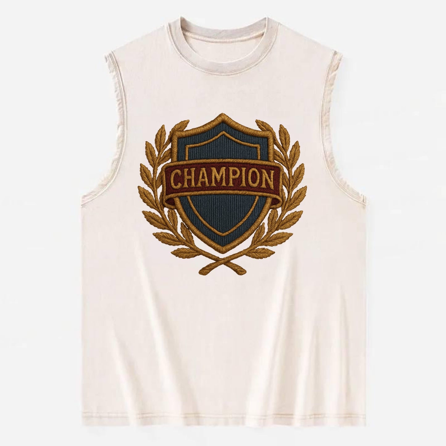 Champion Shield  - Vintage Washed Tank - Beige