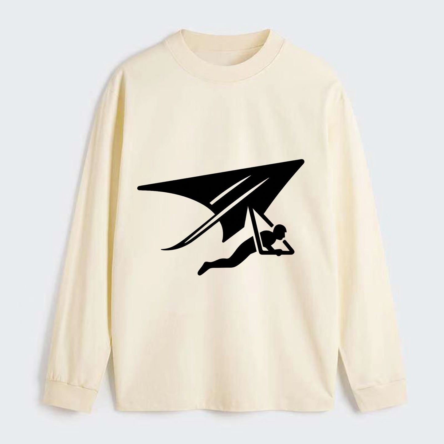 Hang glider soaring - Classic Long Sleeve Shirt - Beige