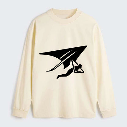 Hang glider soaring - Classic Long Sleeve Shirt - Beige