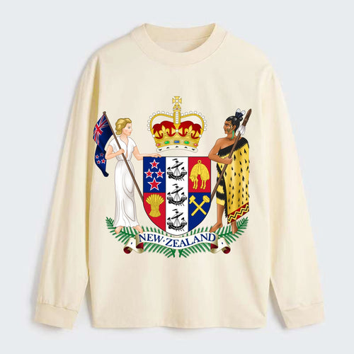 Coat Of Arms Of New Zealand - Classic Long Sleeve Shirt