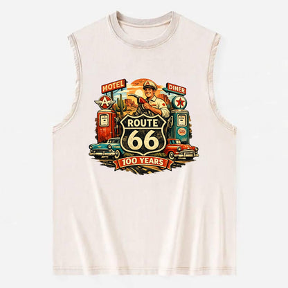 FILL ER UP | Vintage gas pumps | Flying A or Texaco style | Service station | - Vintage Washed Tank - Beige