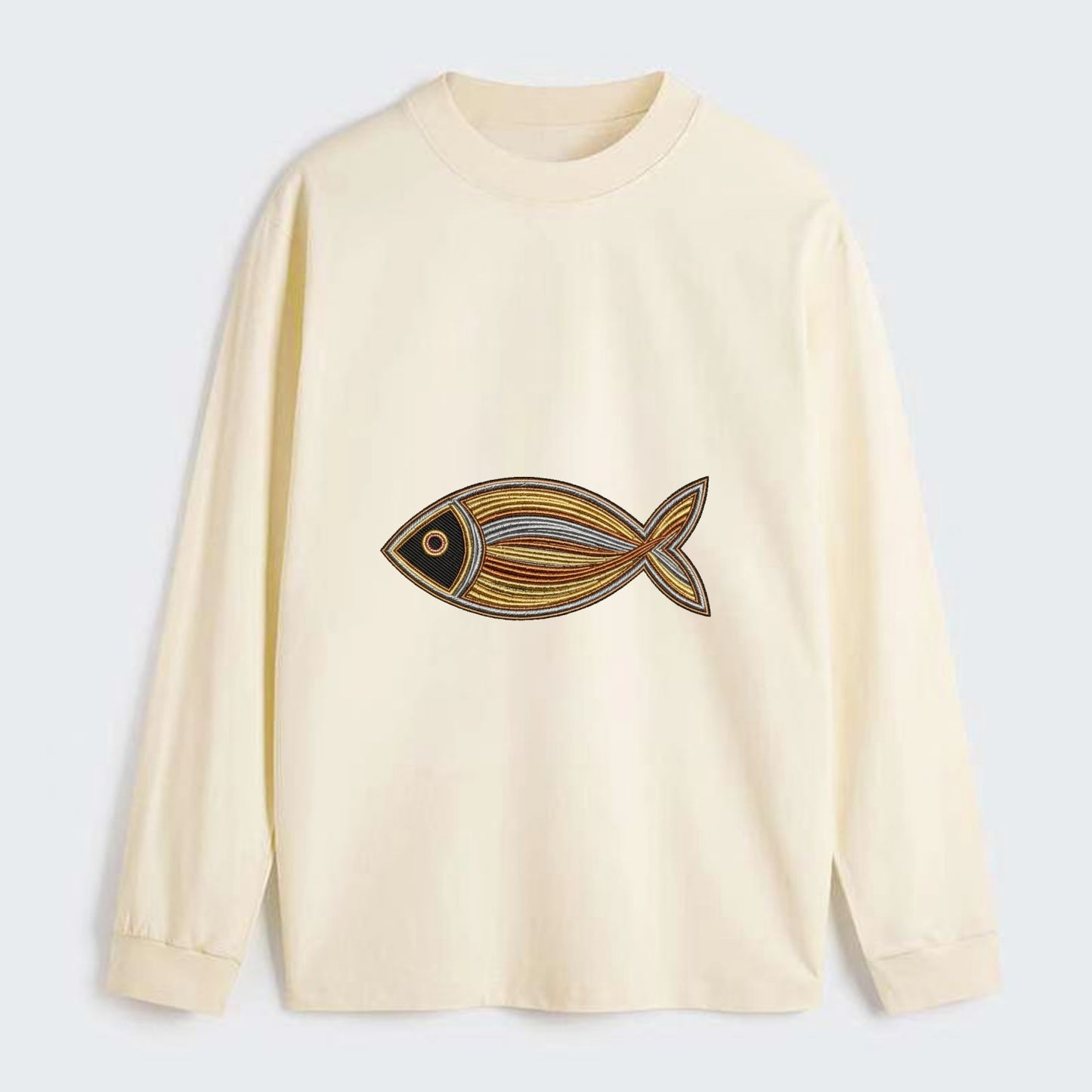 Ichthys - Classic Long Sleeve Shirt - Beige