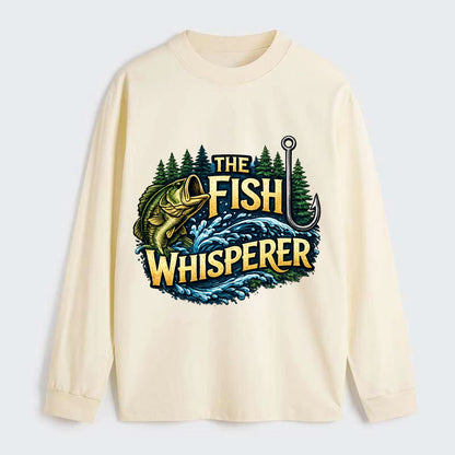 Fish Whisperer - Classic Long Sleeve Shirt - Beige