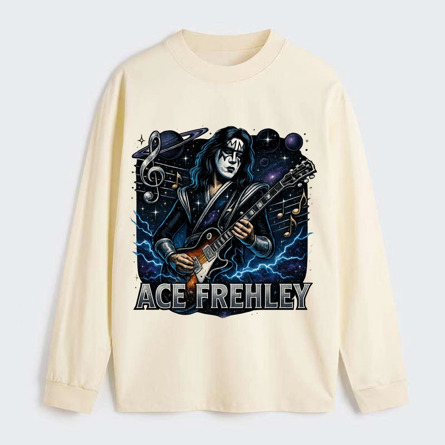 Ace Musical Cosmos - Classic Long Sleeve Shirt - Beige