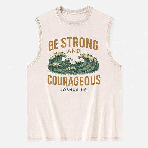 Joshua 1:9 Ocean - Vintage Washed Tank
