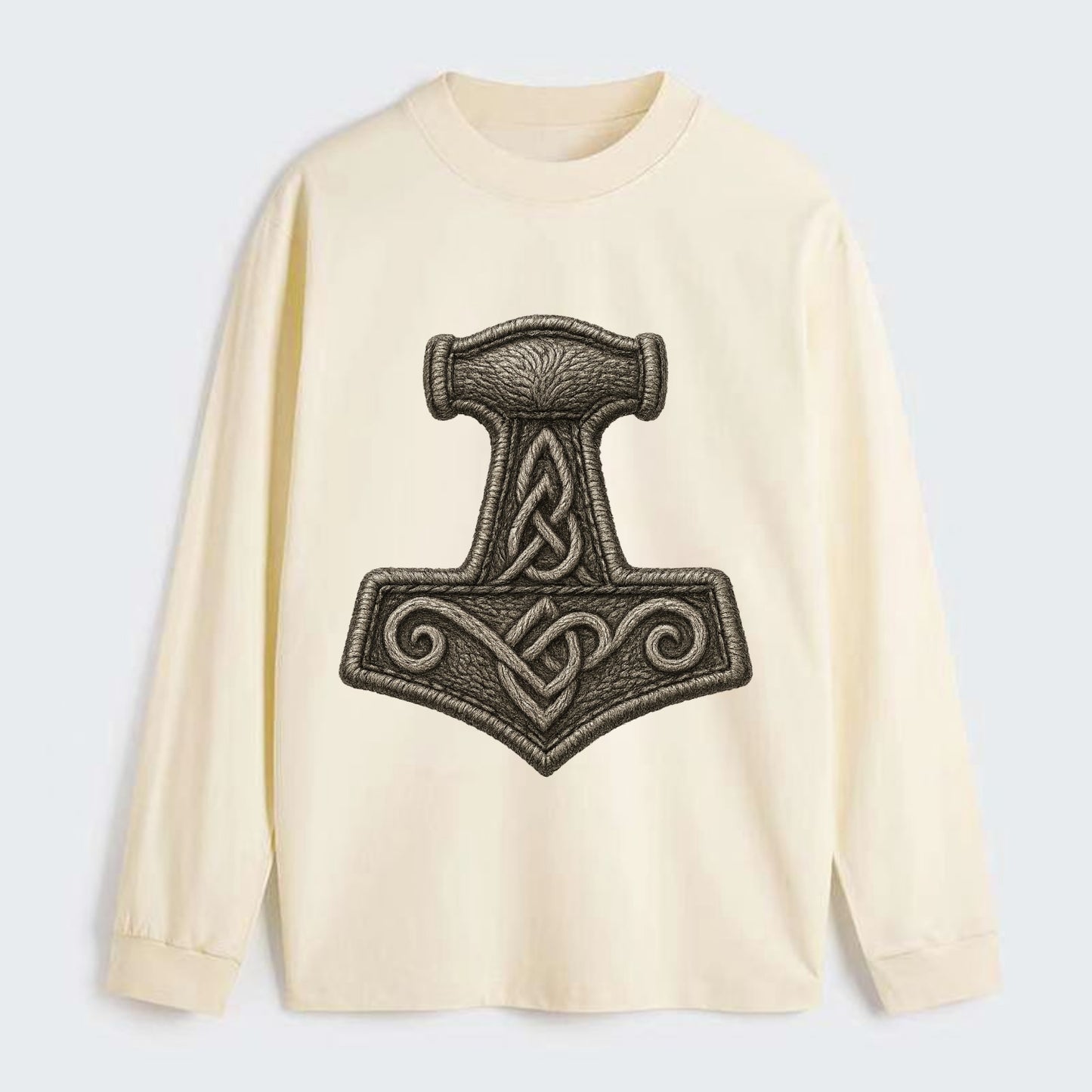 Mjolnir  - Classic Long Sleeve Shirt - Beige